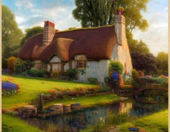 Ethereal Whimsy: A Romantic Fantasy Cottage