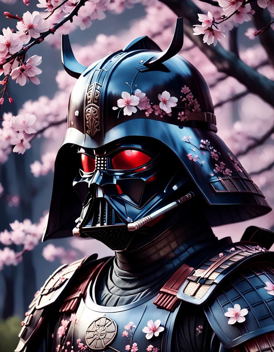 Darth Vader as Samurai Warrior: Digital Concept Art