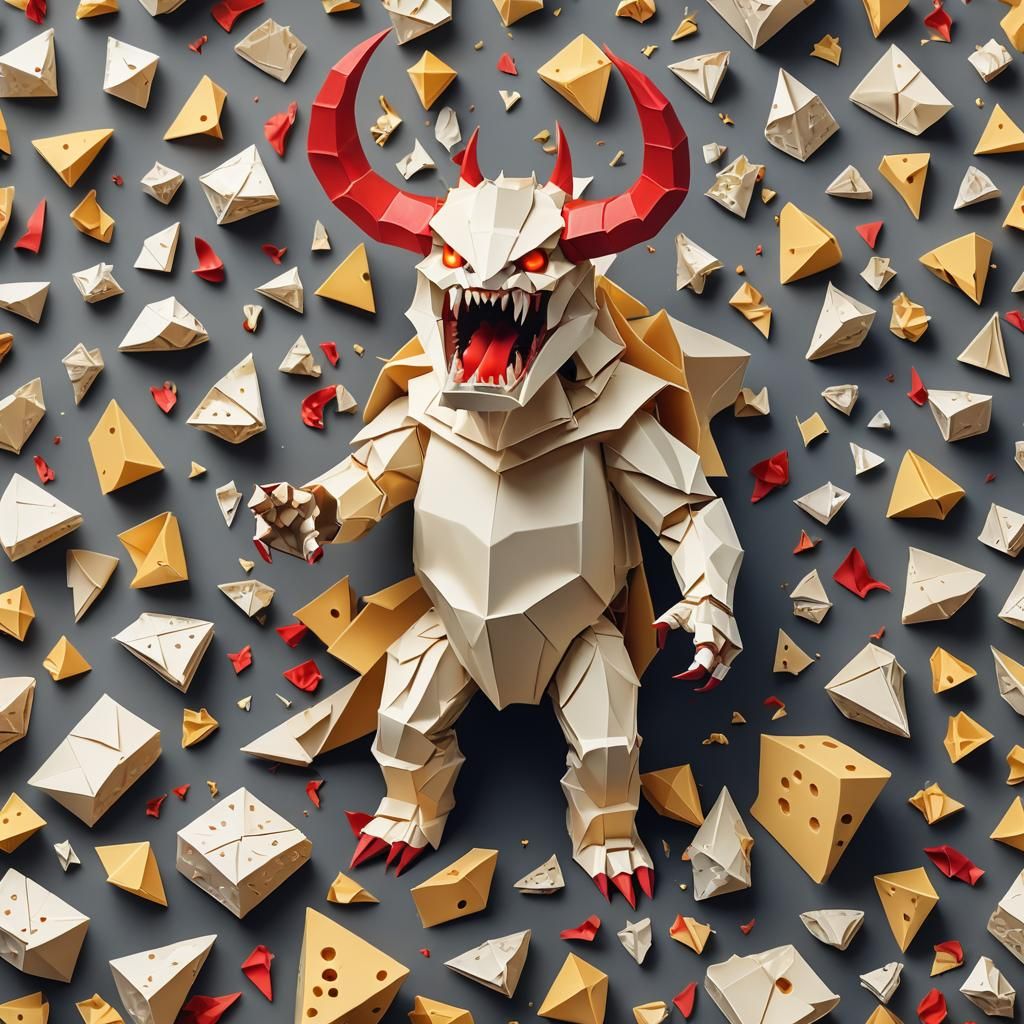 Cheese Monster Battles Government with Orbital Missile