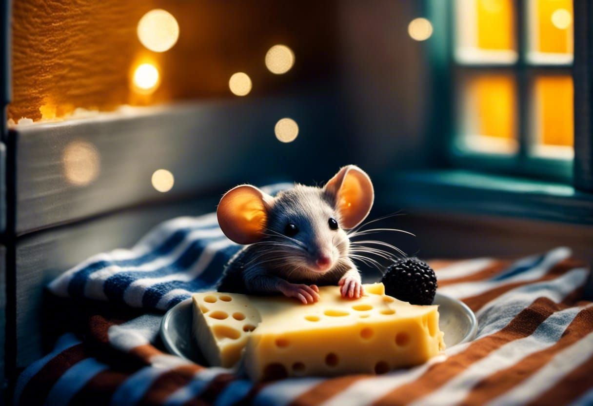 Squeaky's dream bedroom. Say cheese!