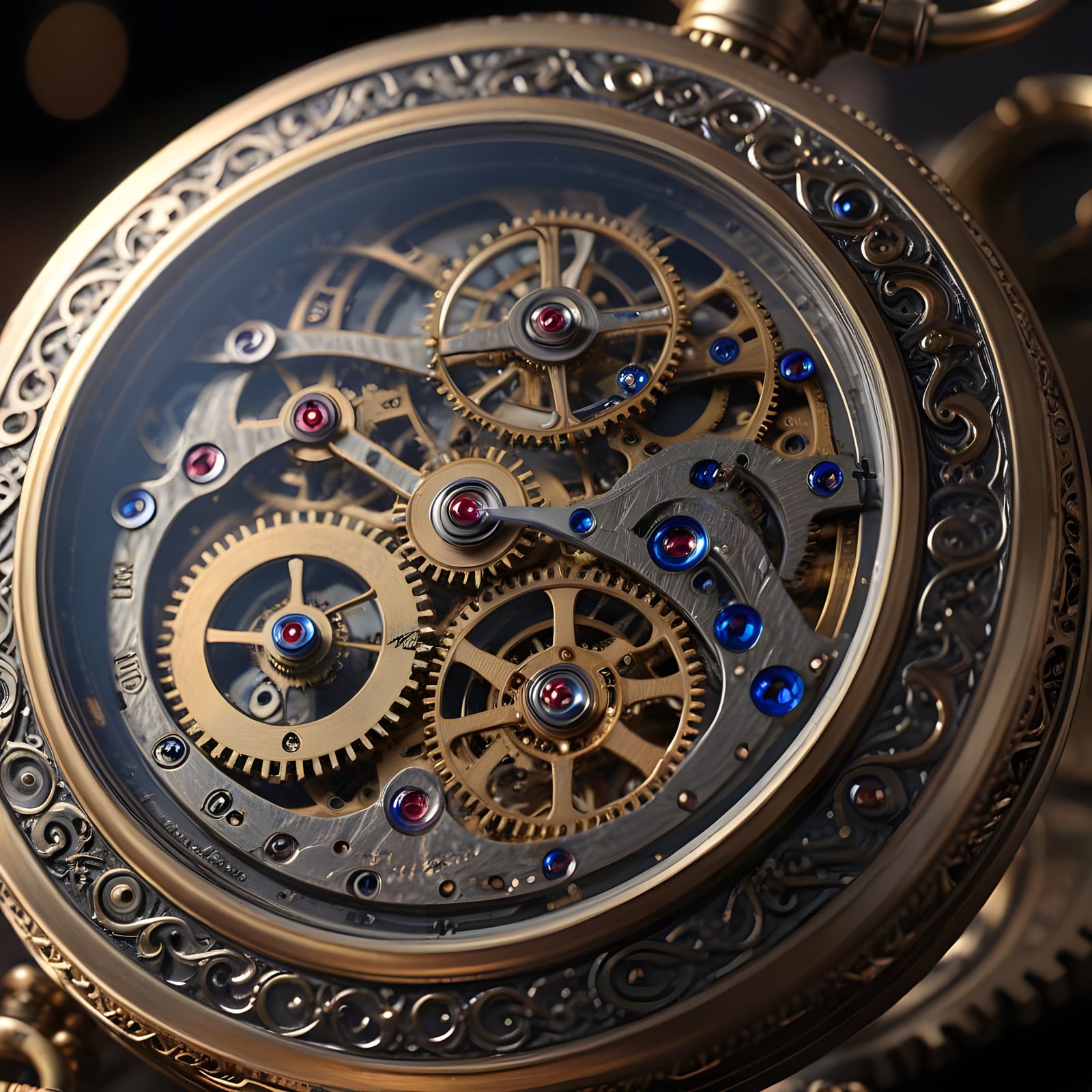 Steampunk Pocket Watch in Victorian Gentleman's Hand