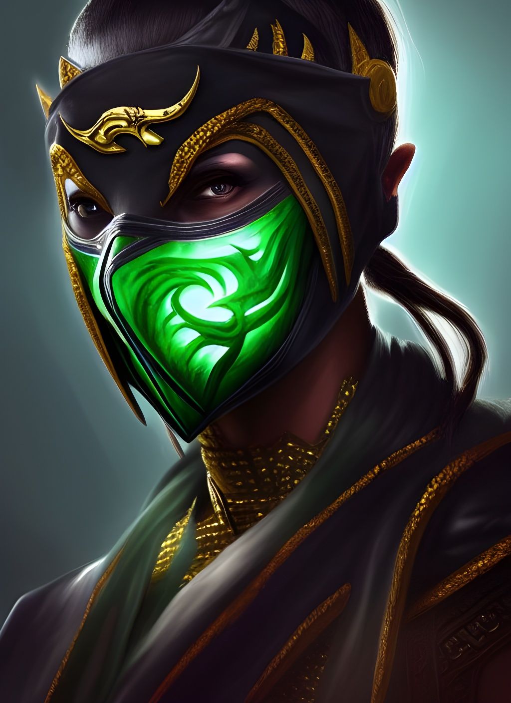 Jade with Mask in Emerald Cave