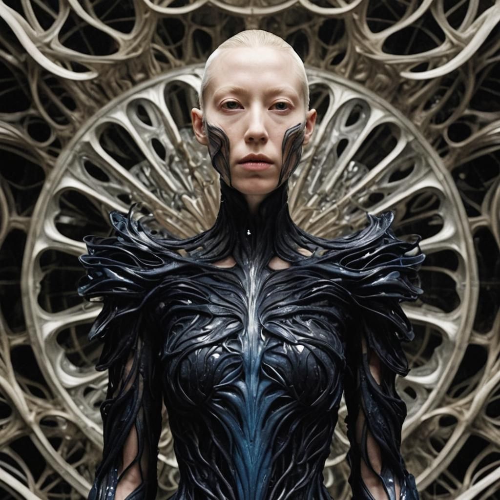 Organic Avant-Garde Design in Iris van Herpen Style