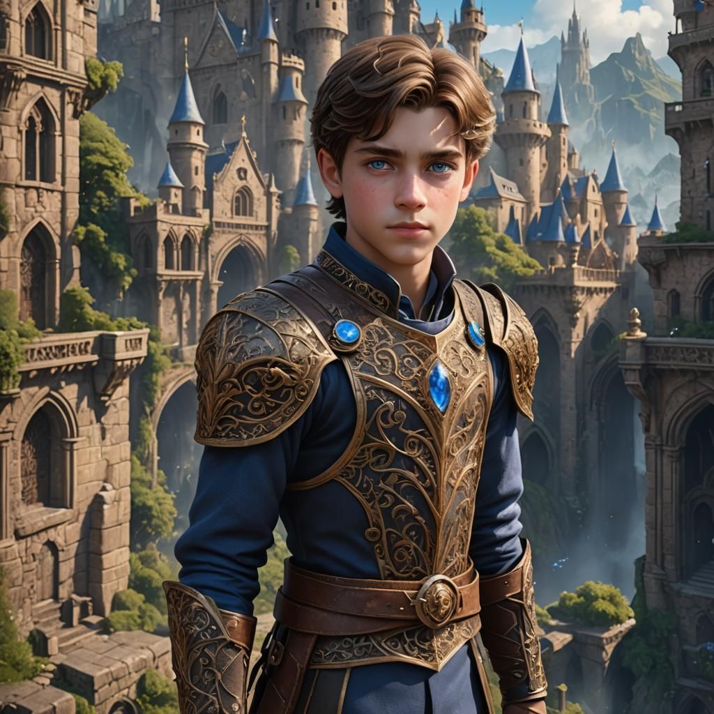 14-Year-Old Prince: Detailed Fantasy Concept Art