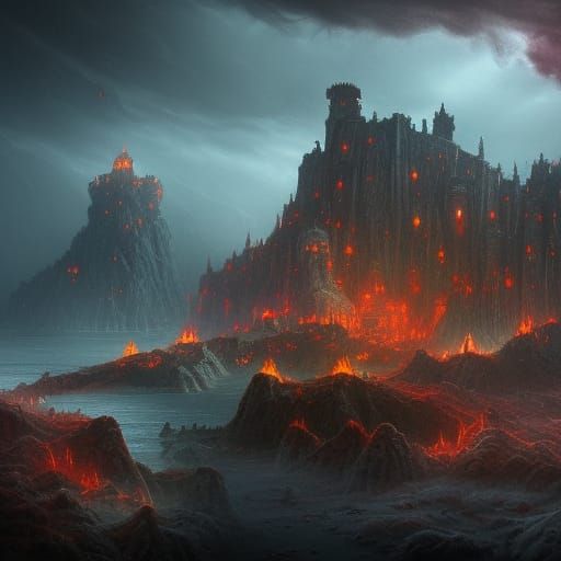 Horror Abyss: Surreal Landscape of Tormented Souls
