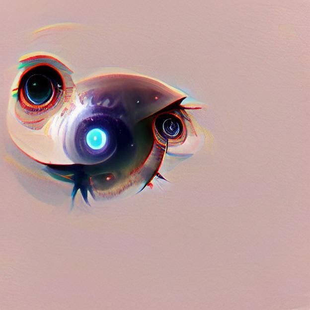 Abstract Close-Up of a Single Eye