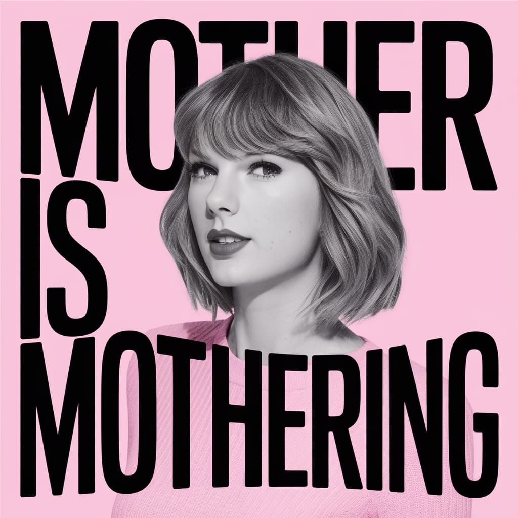 Taylor Swift as a Motherly Figure in a Vibrant Pop Art Style