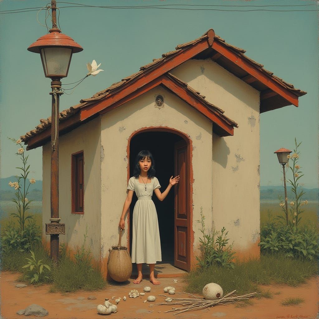 Mysterious Girl Unveils Secrets Behind a Mysterious House