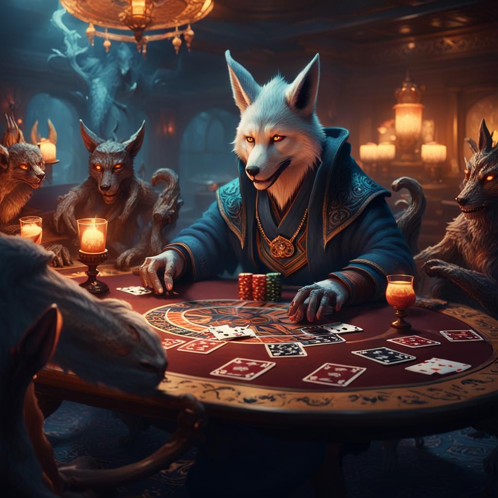 Kitsune Demon's Mystical Poker Game