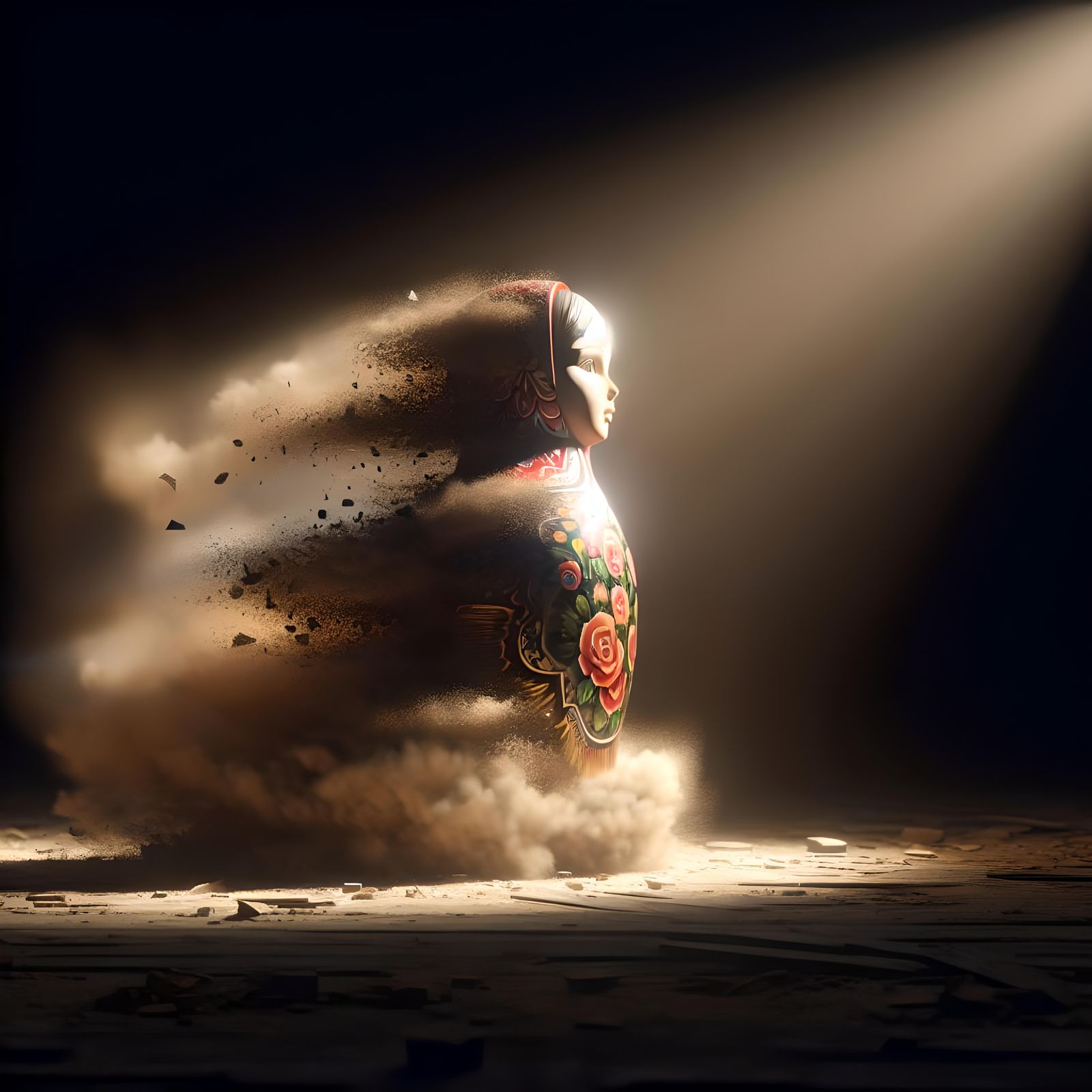 Babushka: Statue to Life in Digital Painting