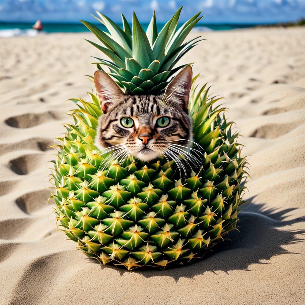 Pineapple cat