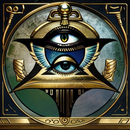 Ancient Egyptian Symbolism in Vibrant Colors