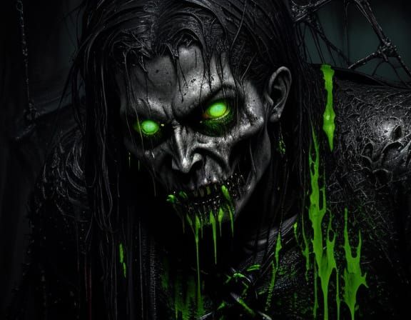 Demon in Sin's Web Oil Painting in El Greco Style