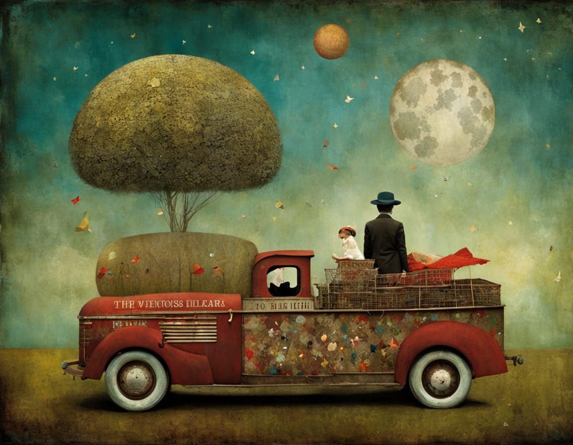 Dreamlike Artistic Vision in Whimsical Style