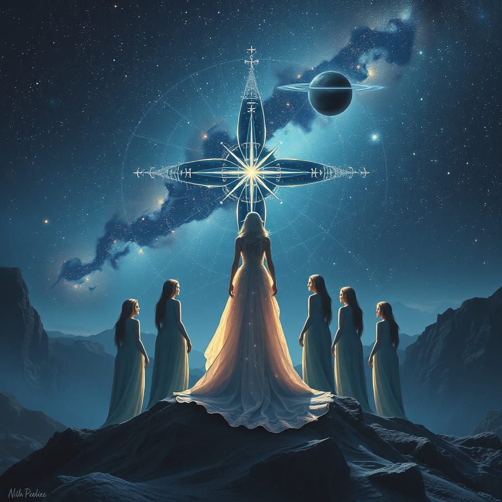 Celestial Maiden Mourns in the Northern Cross