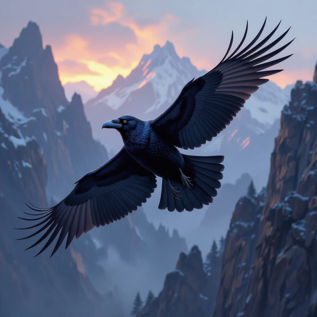 Stonewing Ravens in Dark Fantasy Style