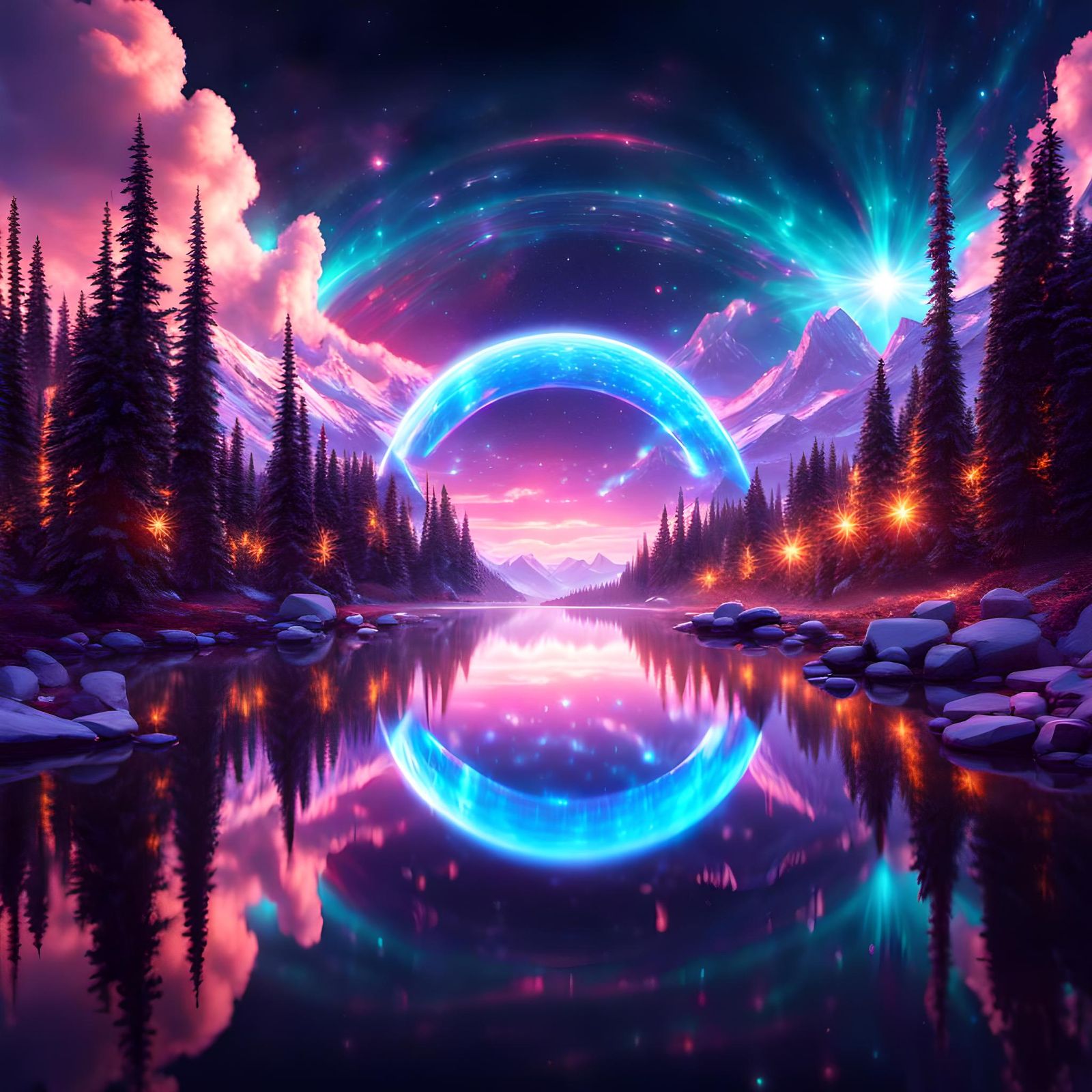 instrumental trance music in AI imagination.