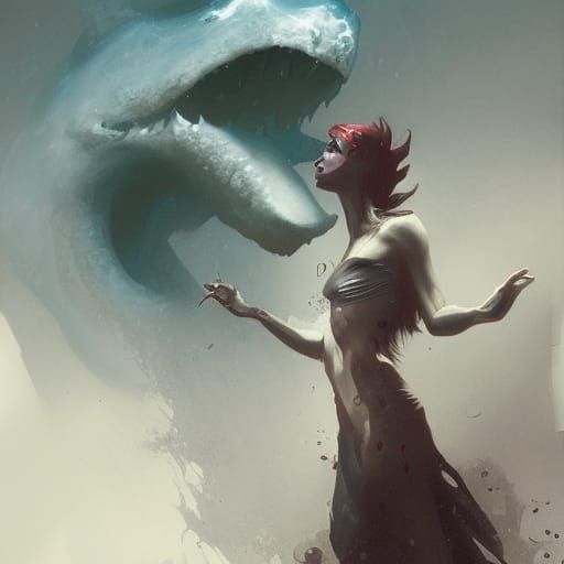 Sinister Siren Artwork in Fantasy Style