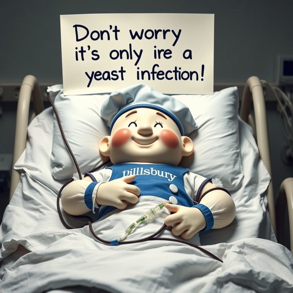 Hospitalized Pillsbury Doughboy Recovers from Yeast Infectio...