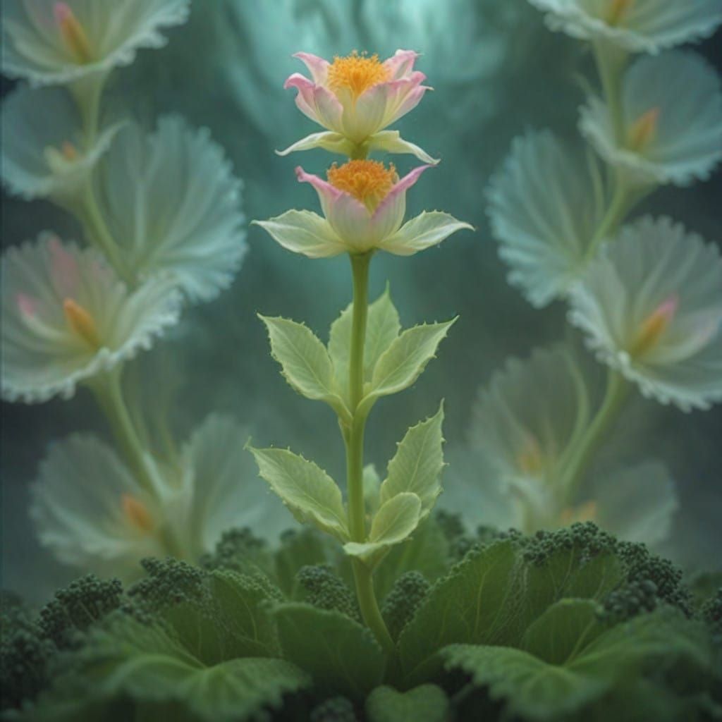 double calice flower