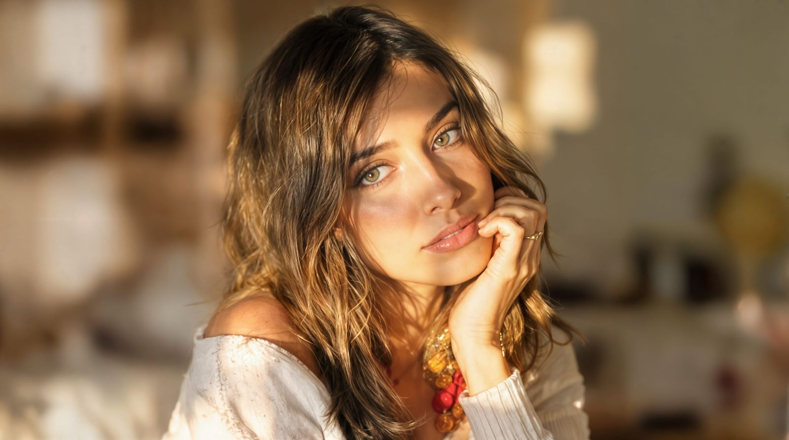 Portrait of a Woman in Vintage YouTube Style