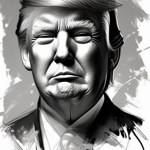 Donald Trump Portrait by Rutkowski, Artgerm, and Mucha