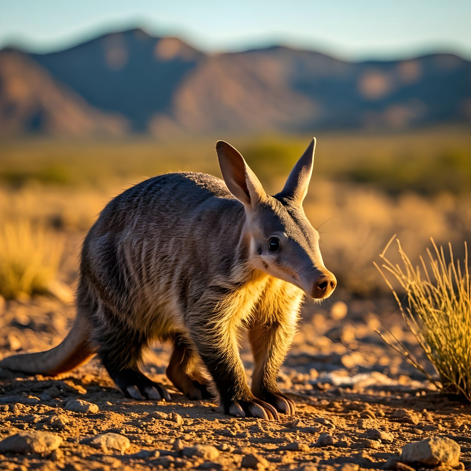 Aardvark on Rocky Terrain