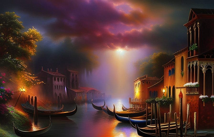 Venice Canals: Ethereal Fantasy in Soft Focus