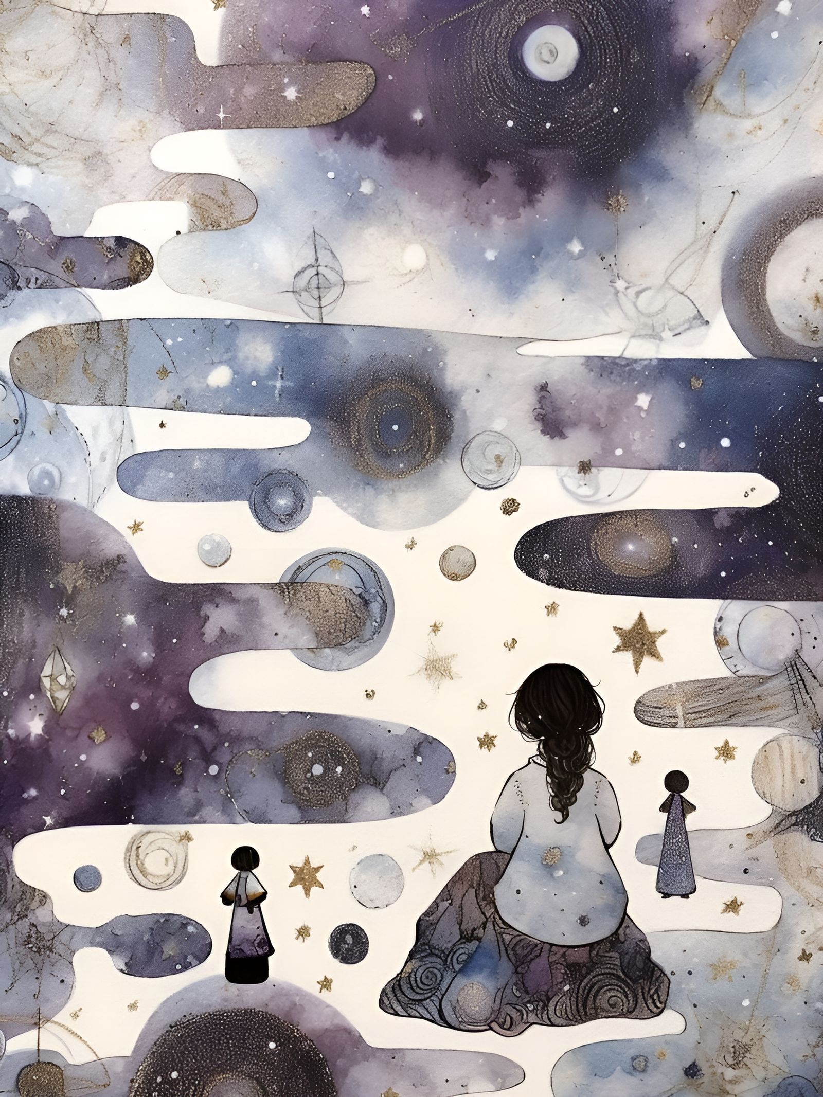 "Twilight Dreamscape" - A Midjourney/Niji Creation