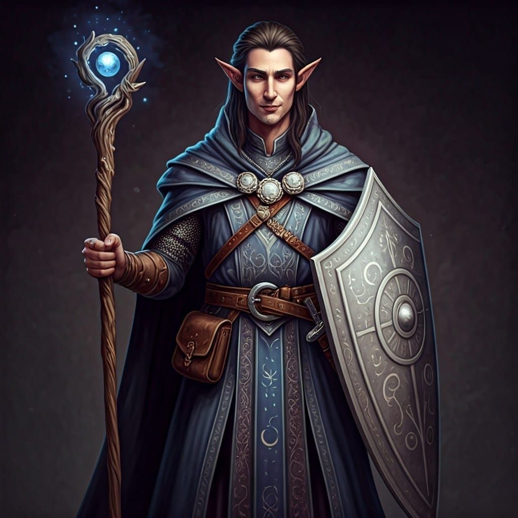 Male half-elf Trickery Cleric of Tymora