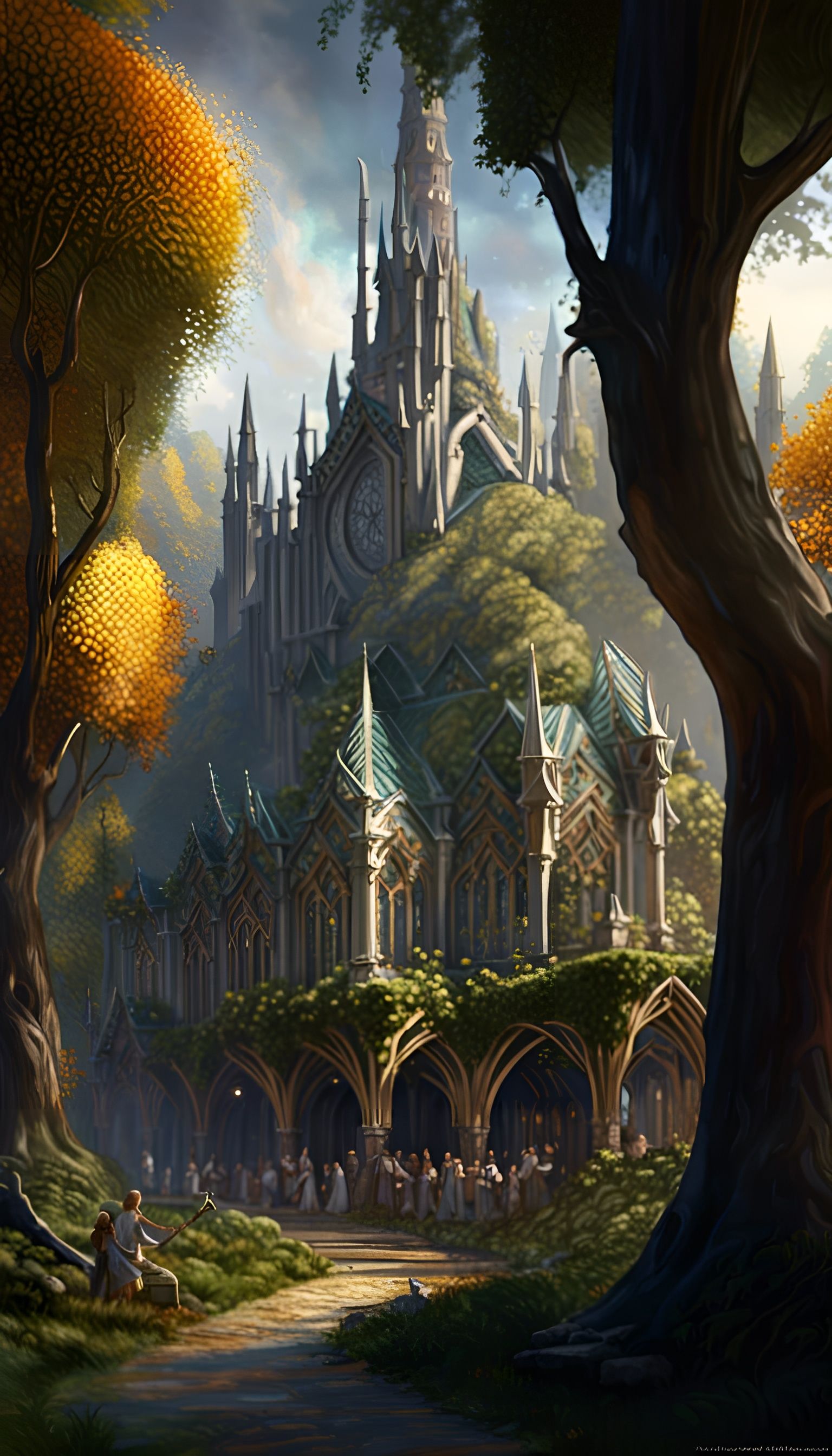 Lothlorien: Elven Kingdom in Hyper-Detailed Render