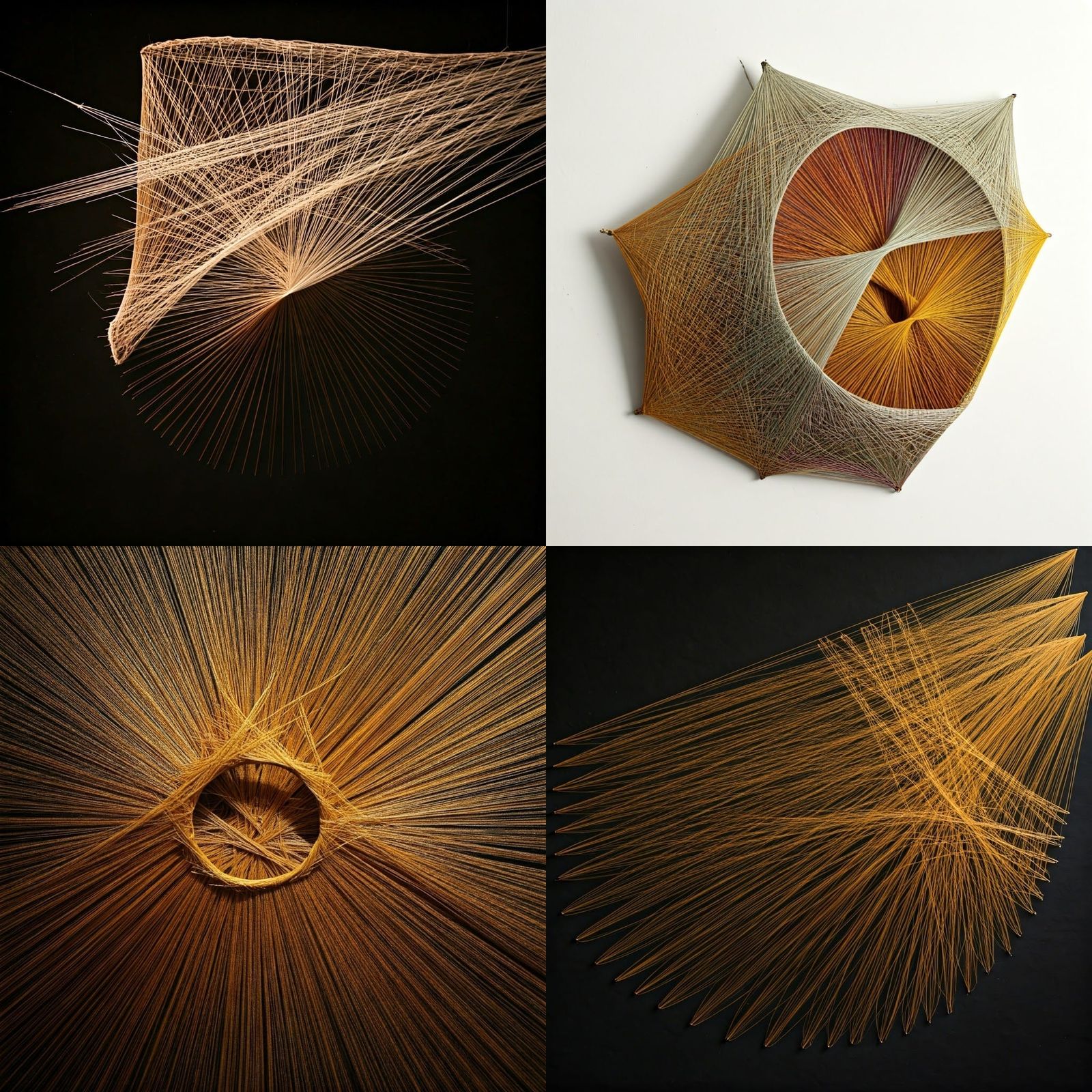 Abstract String Art Design
