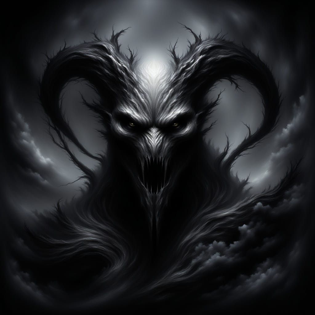 Menacing Grey-Skinned Grendel in Unreal Engine 3D