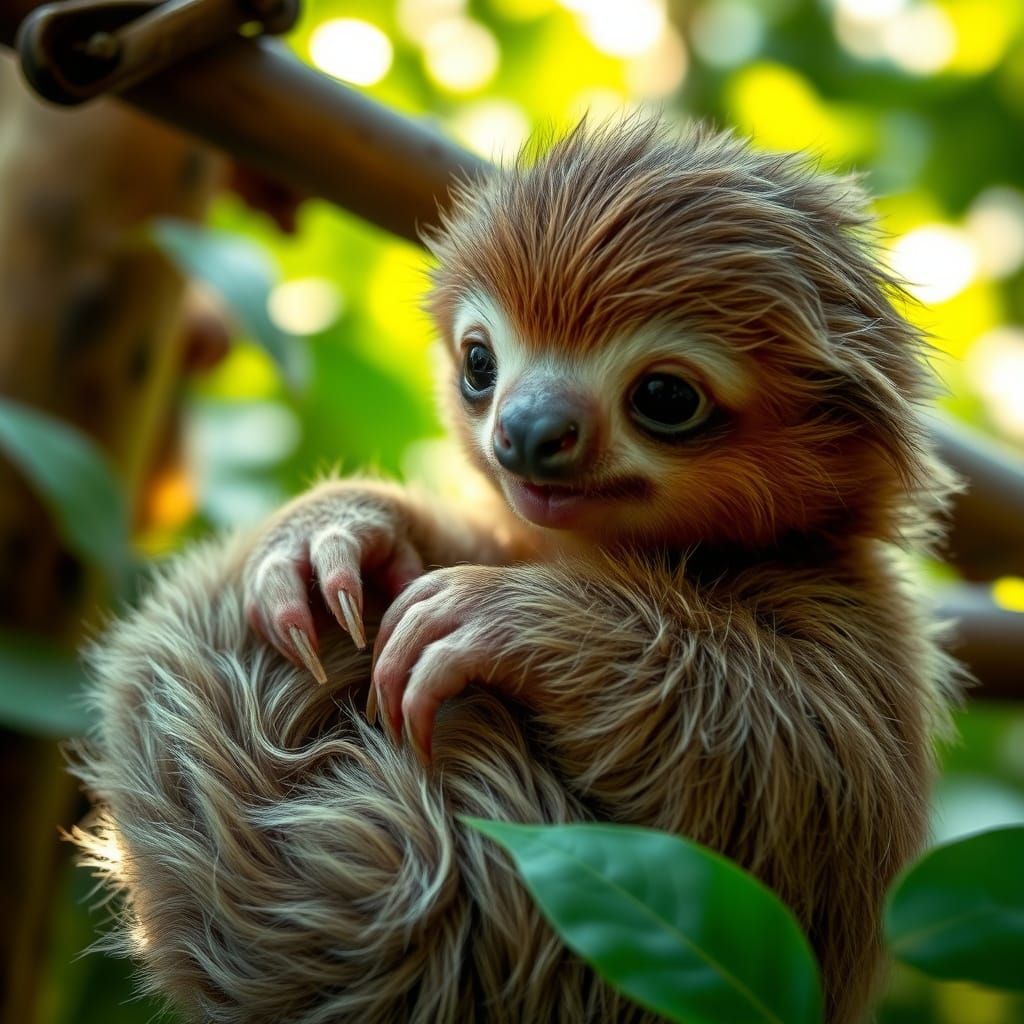 Baby sloth