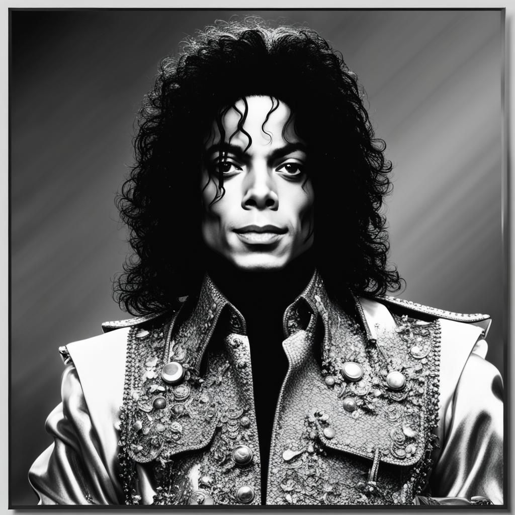 Michael Jackson: Timeless Black and White Portrait