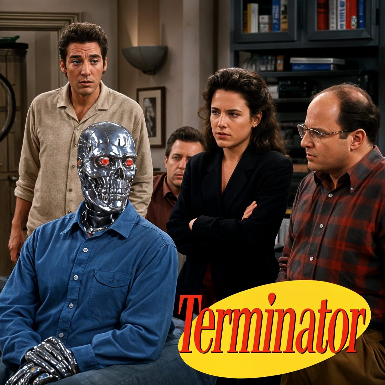 T-1000 Terminator in Seinfeld TV Show Scene