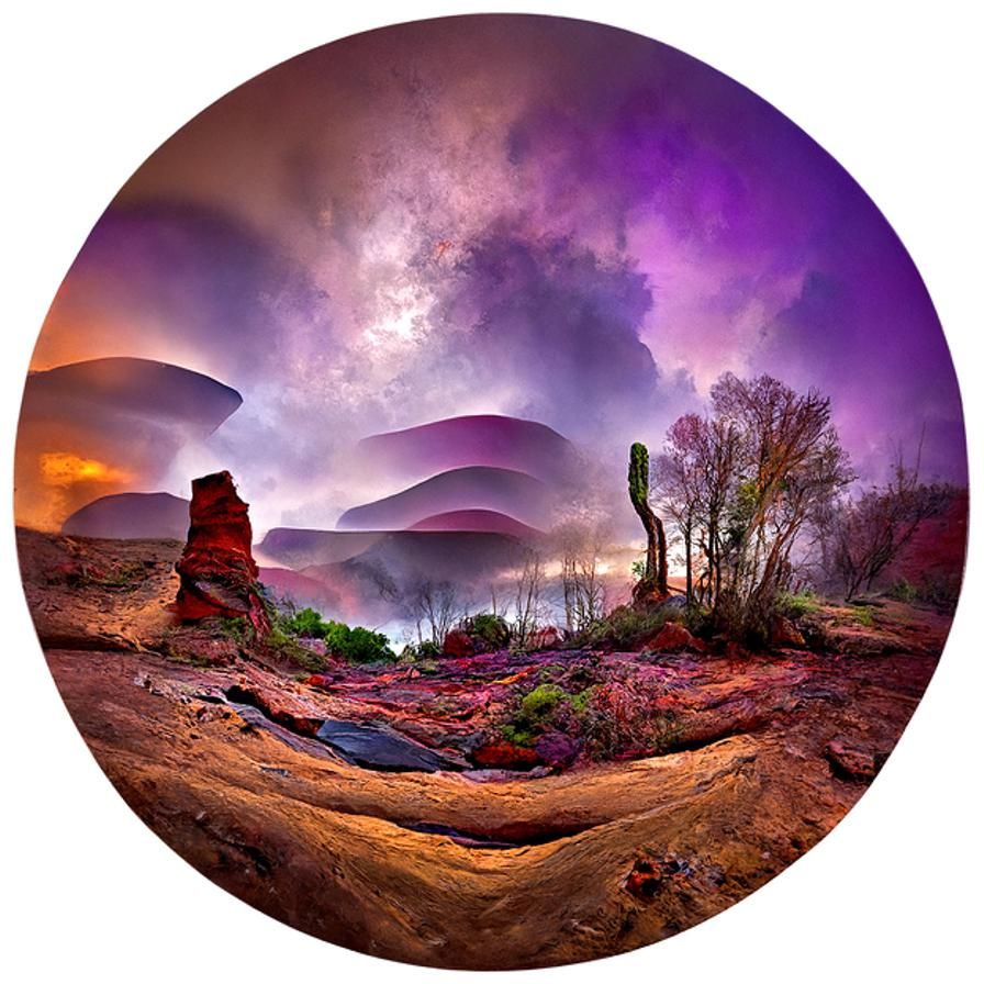 Extraterrestrial Shrubland Landscape Photography