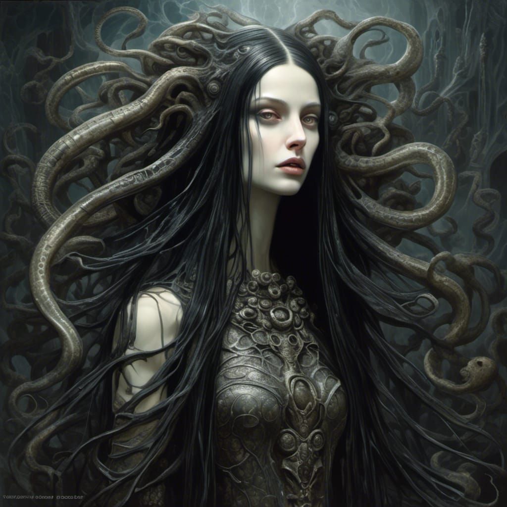 Contemplation of Medusa (inspired by @maryana_gothic_witch )