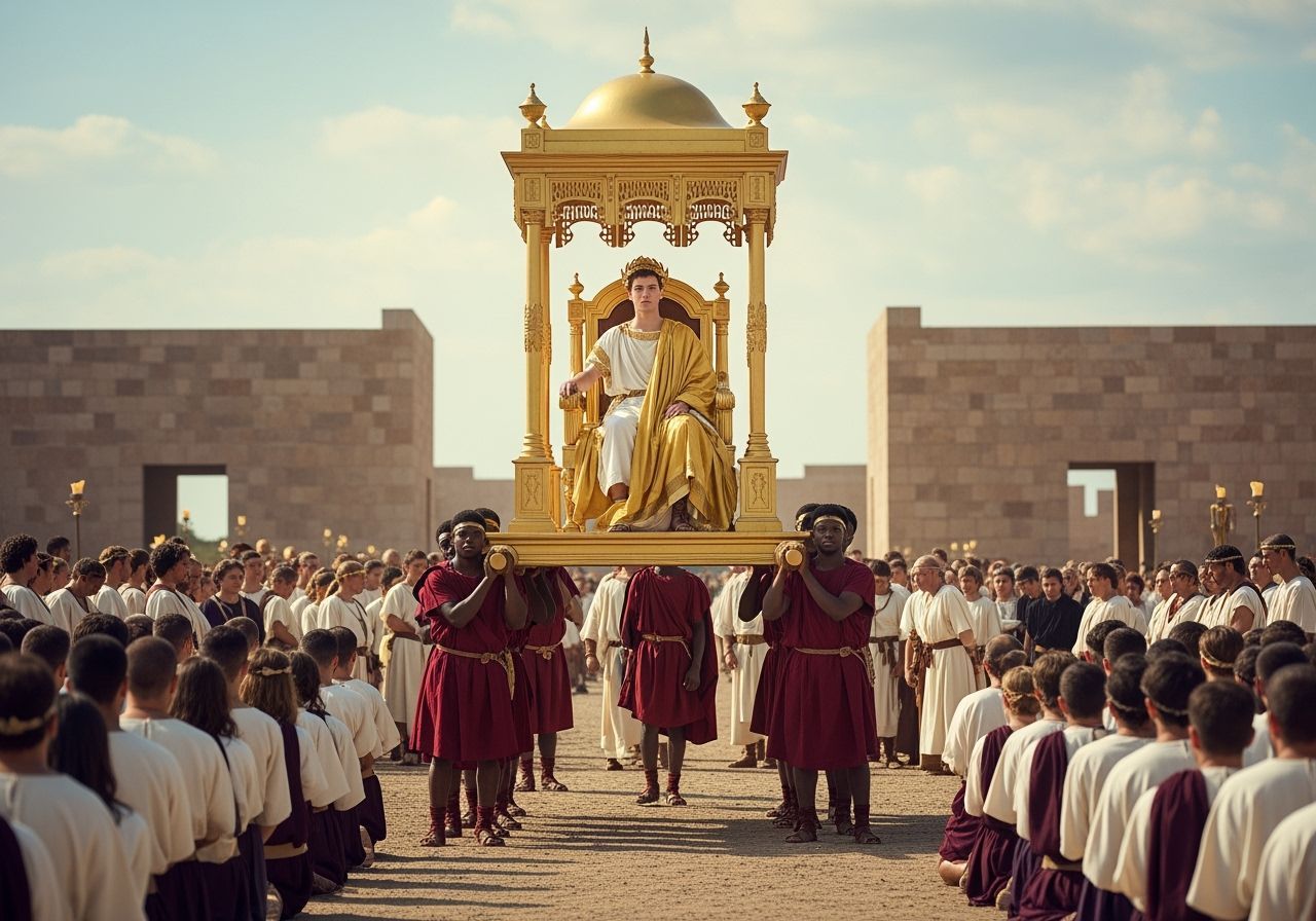Roman Emperor Parade in Ancient Egypt: Professional Photogra...