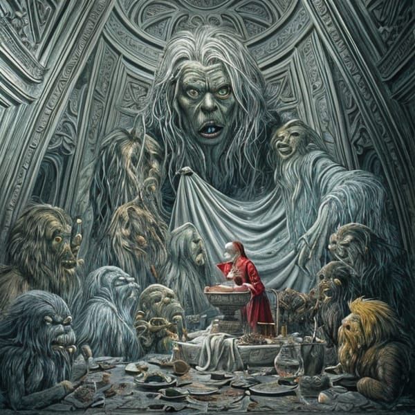 Euchariah Confronts the Grinch in Horror Style