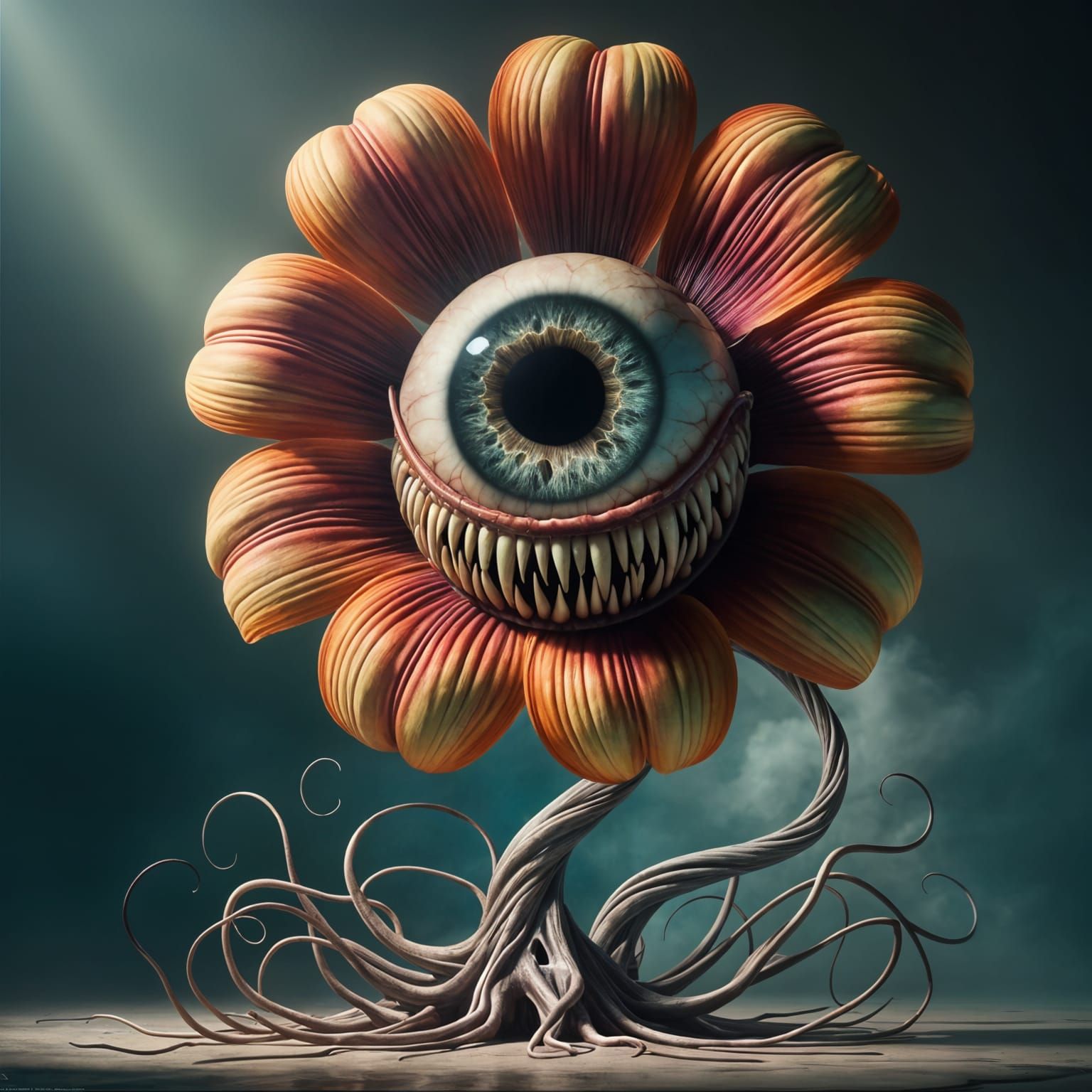 Surreal Flower Reveals Spooky Eye