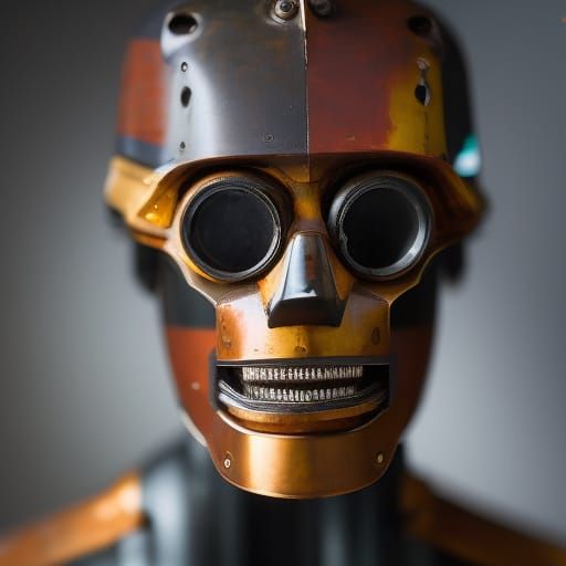 Scrap metal portrait