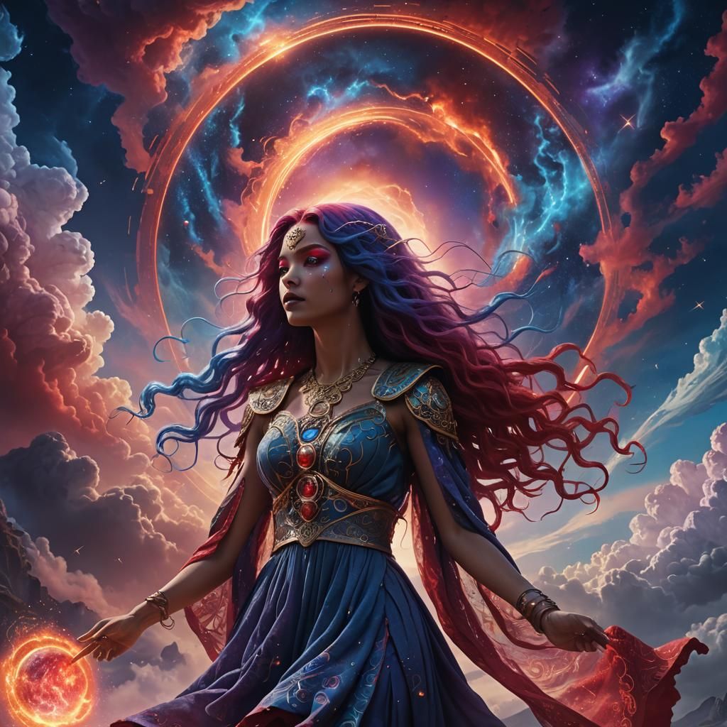 Goddess Gatekeeper at Supernova in Digital Matte Painting