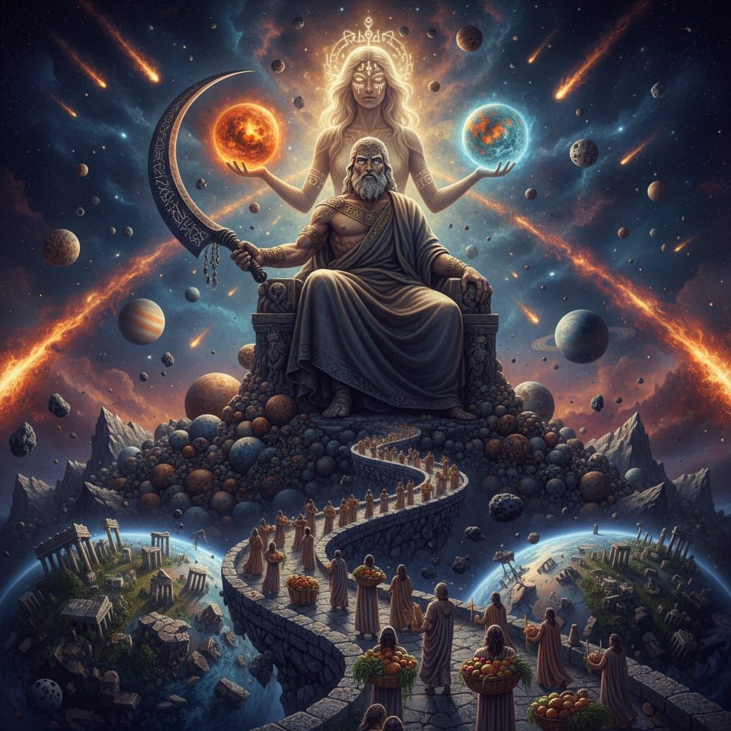 Kronos Titan of Harvest and Cosmos