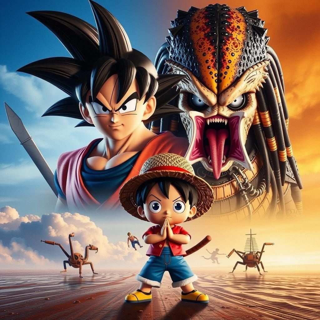 Goku and Predator...