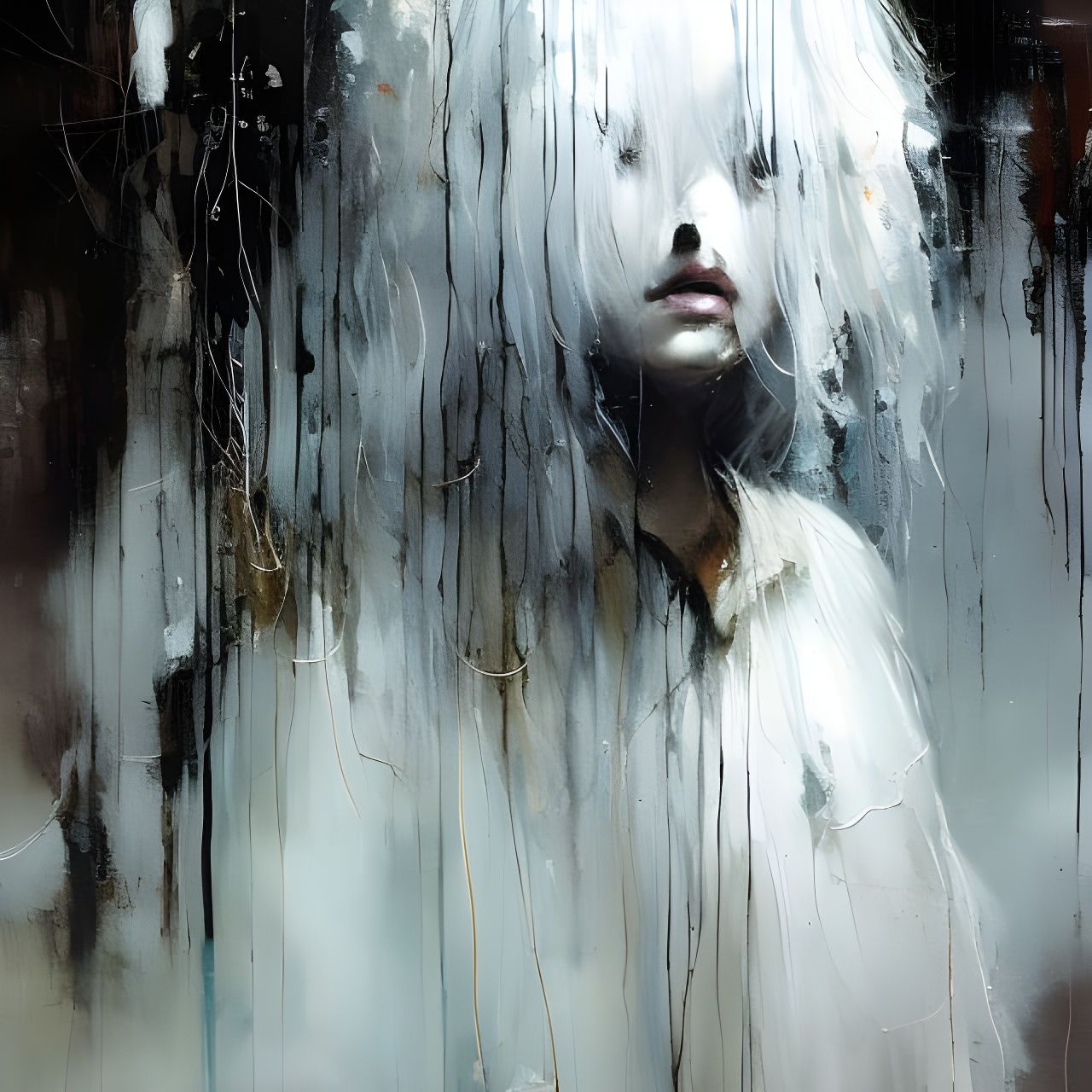 Lonely Ghost in Orphanage: Sinister Fine Art