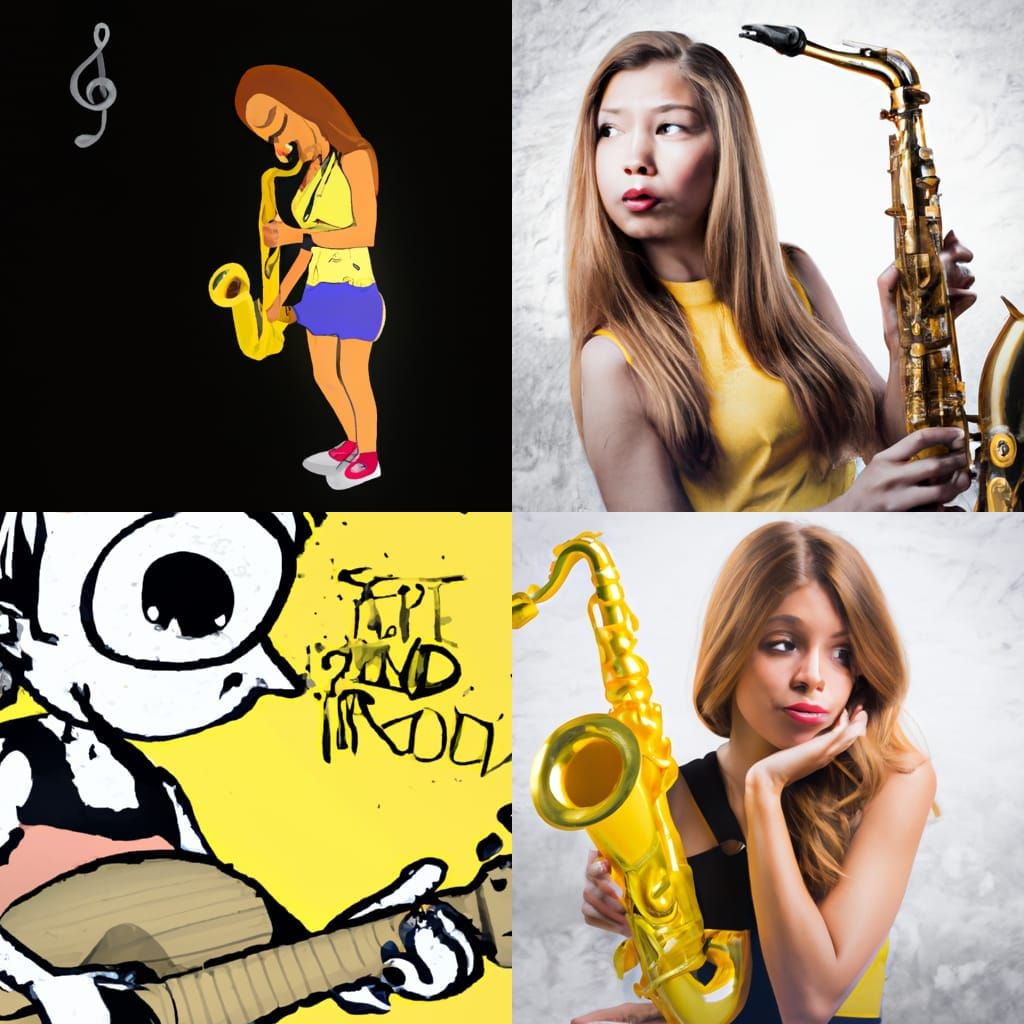 Lisa Simpson Plays Saxophone