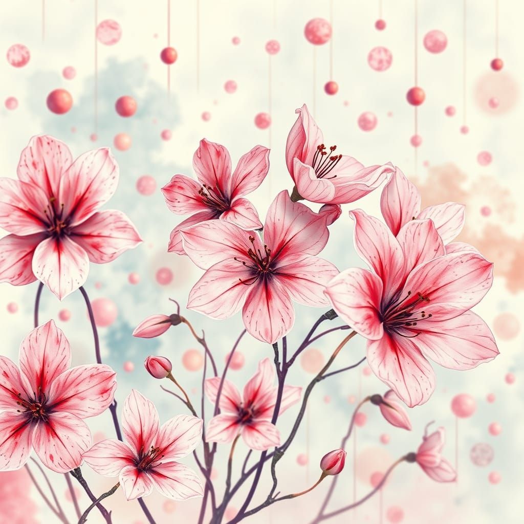 Dreamlike Floral Dance in a Nucleotidescape