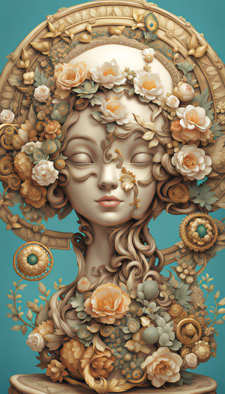 AI Art Captures Pleasure and Accomplishment in Vibrant Color...