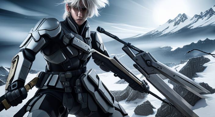 Metal Gear Raiden: Epic High-Speed Jump in 8K